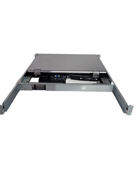 HP HPE LCD8500 18.5\\" TFT LCD 1U INTL Rackmount Console Kit AF630A with rails !
