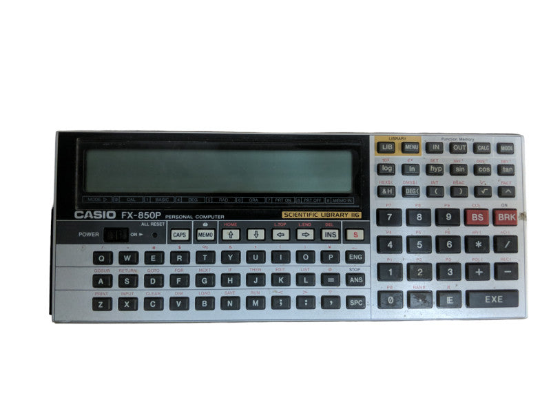 Casio FX-850P Programmable Personal Computer - Scientific Library 116