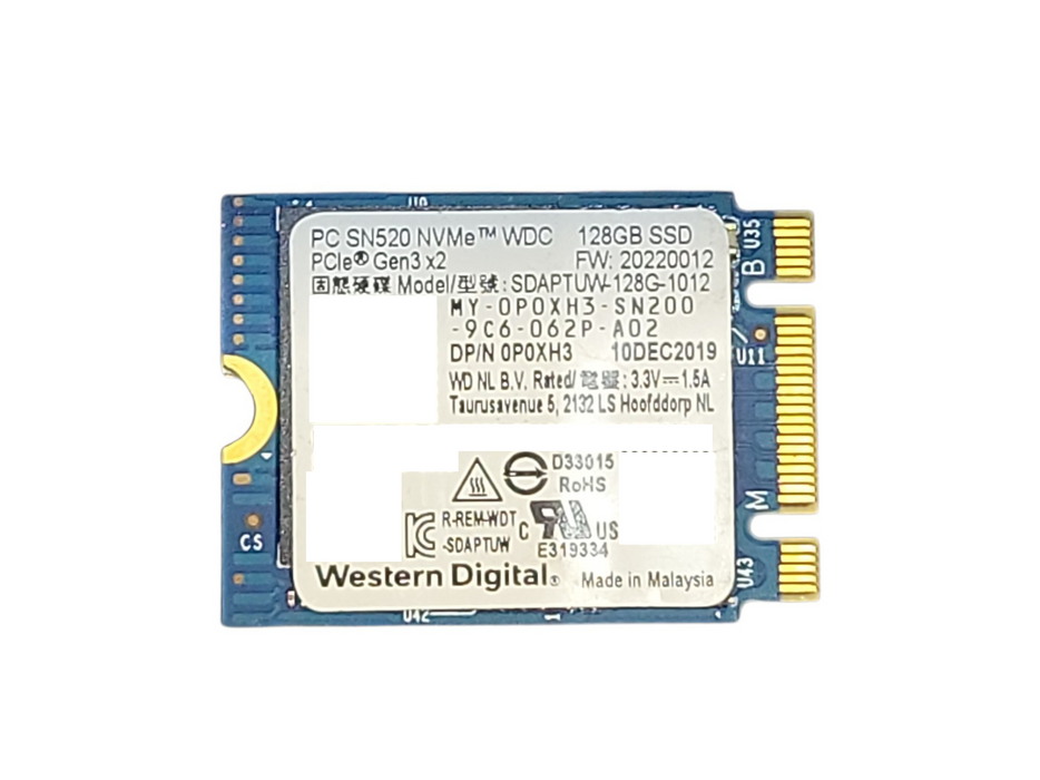 120GB - 128GB m.2 NVMe 2230 SSD - Assorted Brands / Low Health