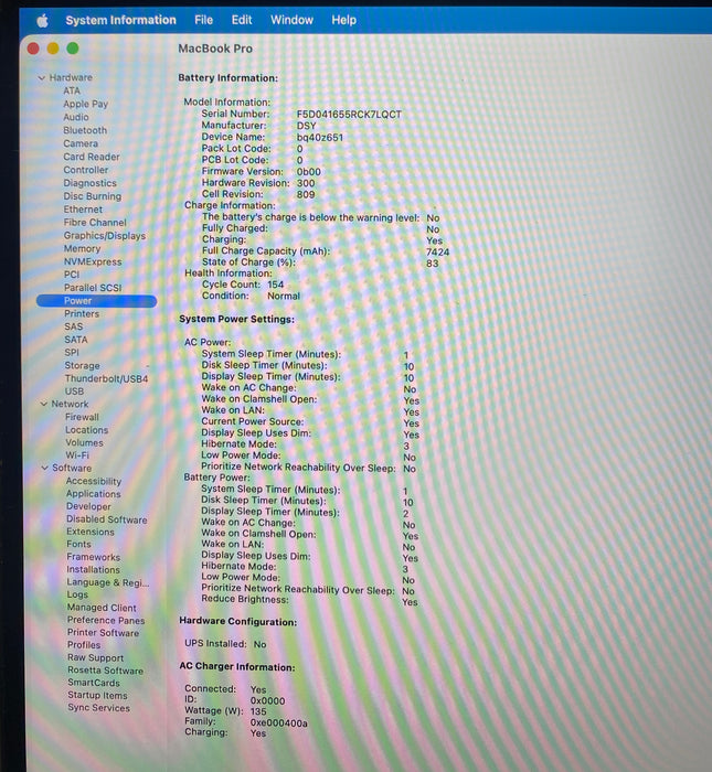 Apple MacBook Pro 16" 2019 i7-9750H Radeon Pro 5300 GPU 32GB RAM 512GB SSD READ!