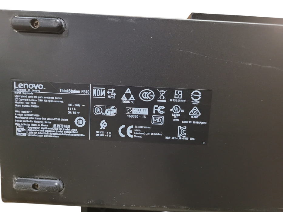 Lenovo ThinkStation P510 | Xeon E5-1650 v4 @3.60GHz 16GB DDR4  K220 | NO HDD