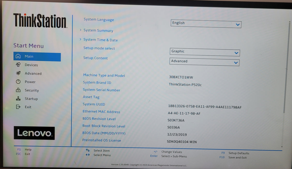 Lenovo ThinkStation P520c | Xeon W-2133 @3.60GHz 8GB DDR4 Quadro K2000 | NO HDD
