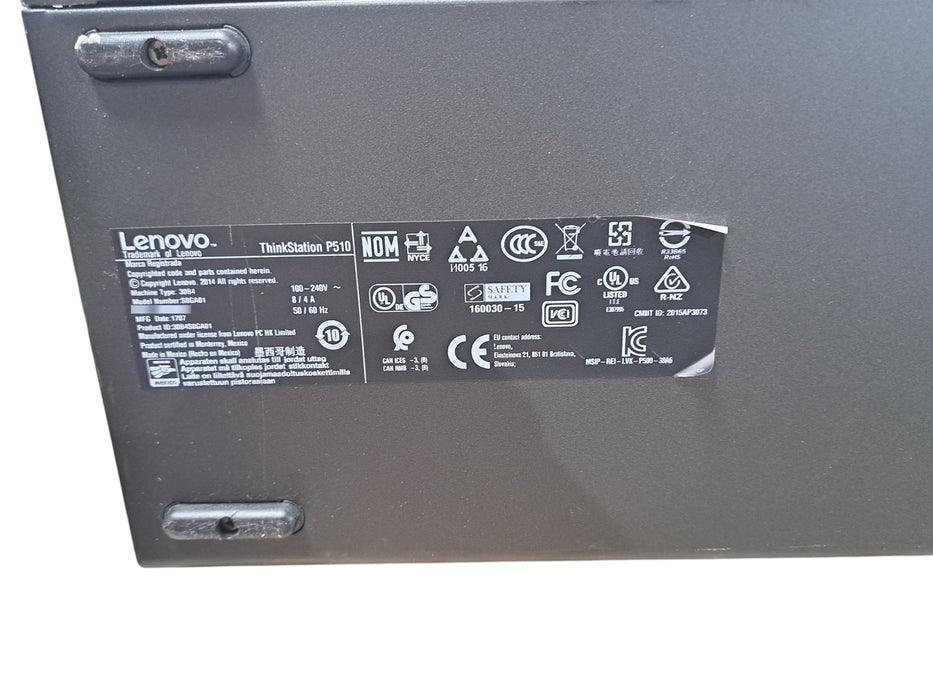 Lenovo ThinkStation P510 - Xeon E5-1620 v4 3.50GHz 16GB RAM 650W | No HDD