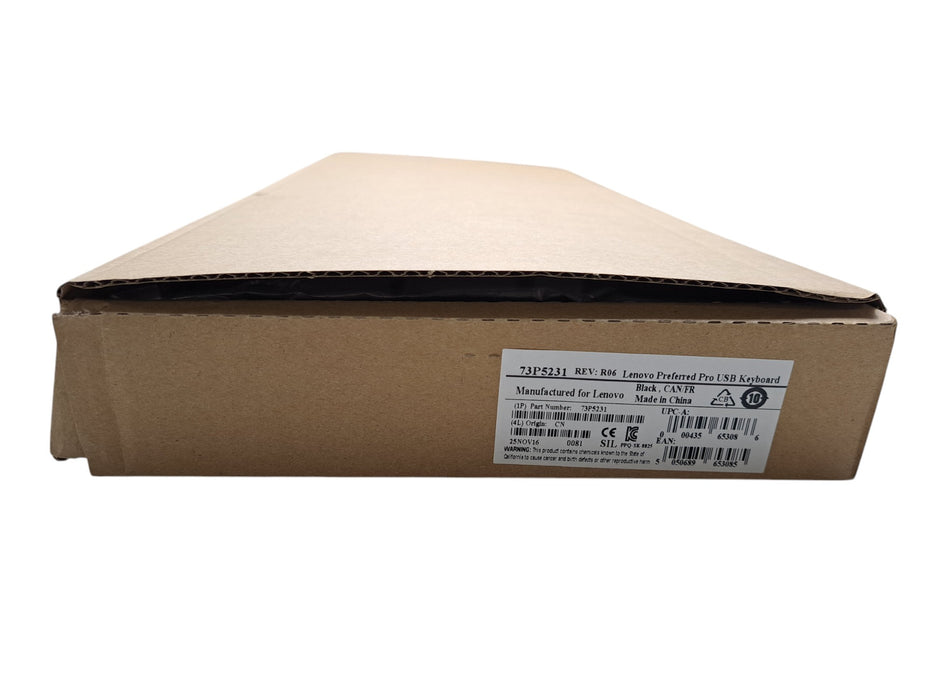 Lenovo 73P5231 Preferred Pro USB Keyboard Black CAN/FR (Open Box)