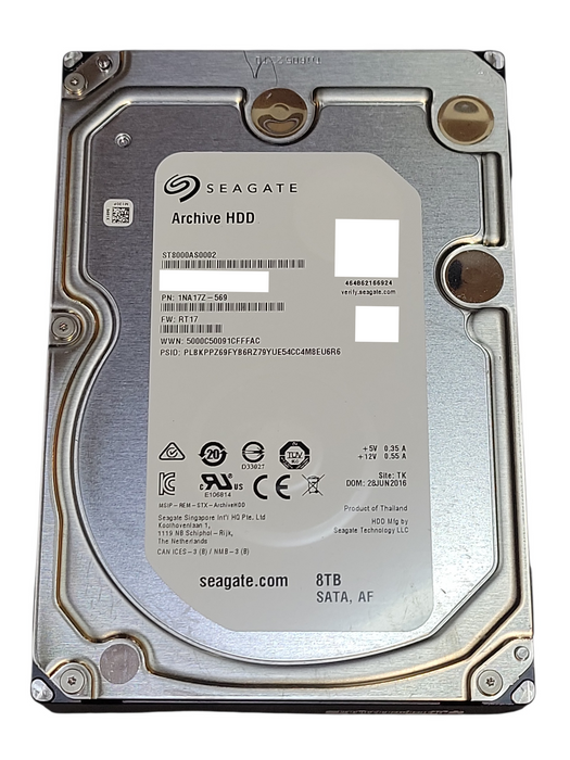 8TB Seagate Archive HDD – 5900 RPM SATA 6Gb/s 3.5 inch