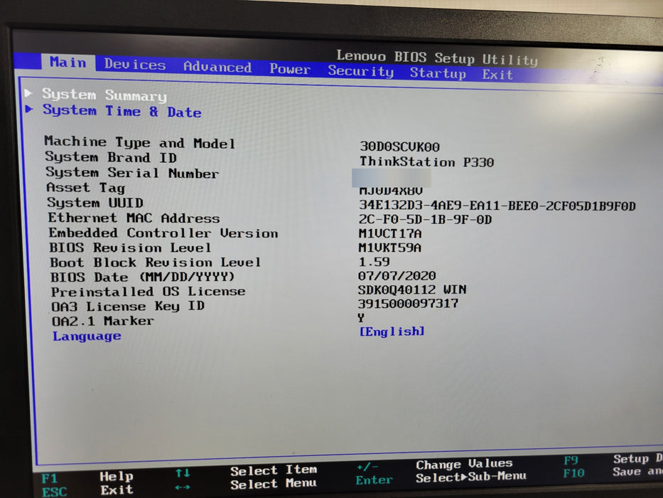 Lenovo ThinkStation P330 Tower - Xeon E-2224 3.4GHz 8GB RAM No HDD/SSD