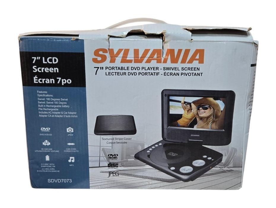 Sylvania SDVD7073 - 7" Swivel Screen Portable DVD Player