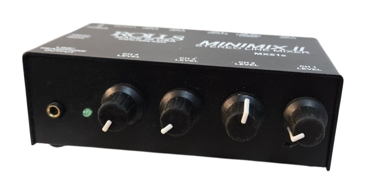 Rolls MX51s MiniMix II - Four-Channel Stereo Line Mixer