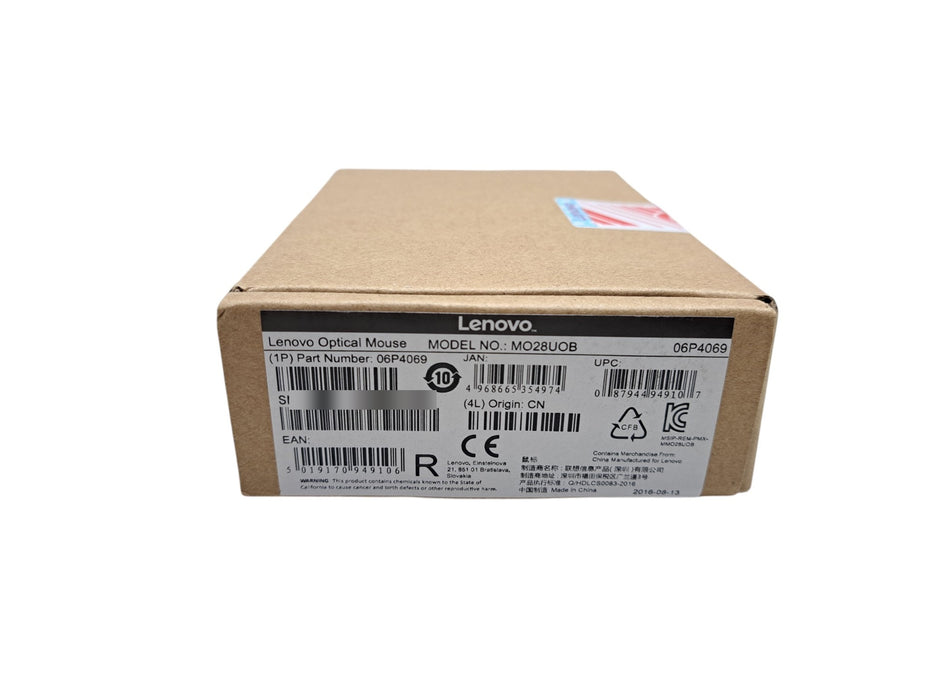 Lenovo Optical Mouse MO28UOB 06P4069 - USB Wired Optical Mouse (Open Box)