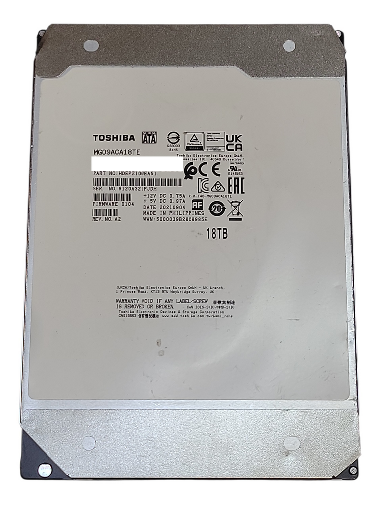 18TB Toshiba MG09ACA18TE – SATA 6Gb/s 3.5 inch — retail.era