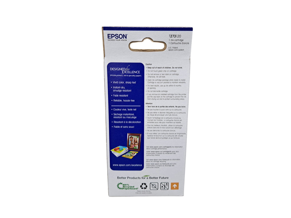 Epson 273 T273120 Photo Black Standard Capacity Ink Cartridge