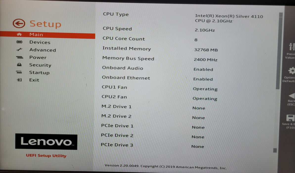 Lenovo ThinkStation P720 | 2x Xeon Silver 4110 @ 2.10GHz | 32GB DDR4 | NO HDD/GP