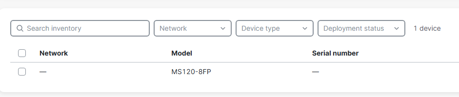 Cisco Meraki MS120-8FP-HW 8-Port 1GbE PoE+ Unclaimed Switch