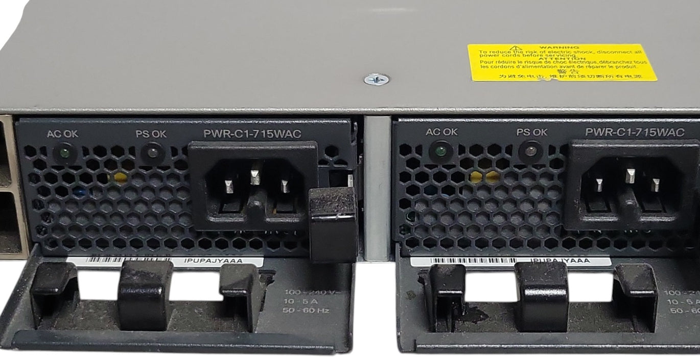 Cisco Catalyst WS-C3850-24XS-E - 24-Port 10G SFP+ Switch 2x 715W PSU