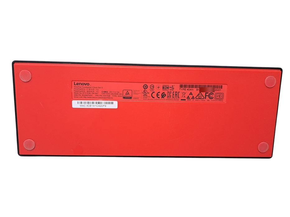 Lenovo ThinkPad Thunderbolt 3 Dock Gen 2 Type 40AN with 135W Power Supply