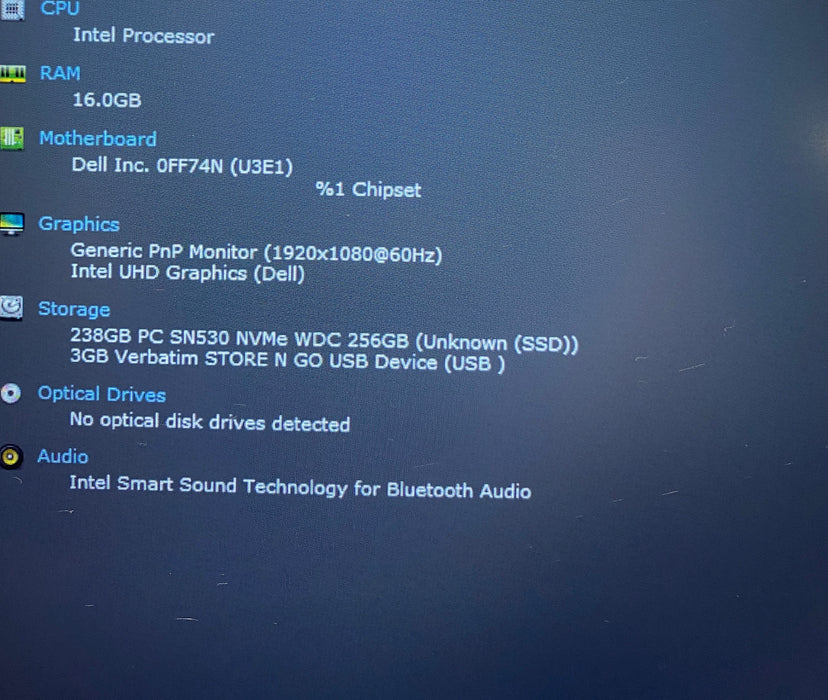 Dell Latitude 5440 Intel Core i5-1345U 1.60GHz 16GB RAM 256GB SSD