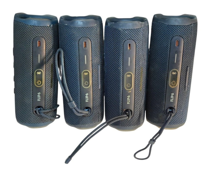 4x JBL Flip 6 - Portable Waterproof Bluetooth Speaker Lot of 2|READ (READ)
