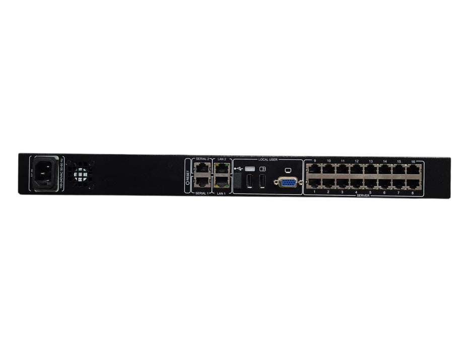Tripp Lite B072-016-1-IP - 16-Port Cat5 1U Rackmount IP KVM Switch