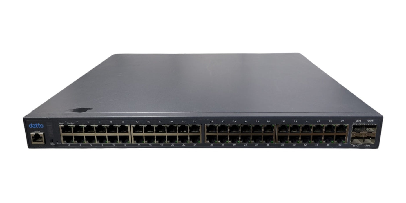 Datto E48 - 48-Port Gigabit PoE+ Cloud-Managed L2 Switch 4x SFP