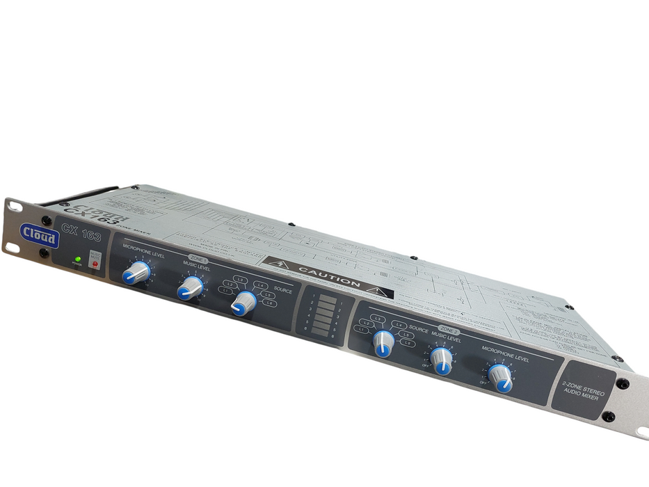 Cloud CX 163 2-Zone Audio Mixer Rack Mountable
