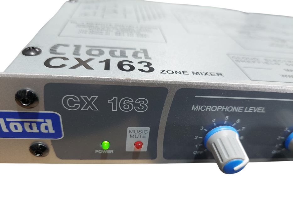 Cloud CX 163 2-Zone Audio Mixer Rack Mountable