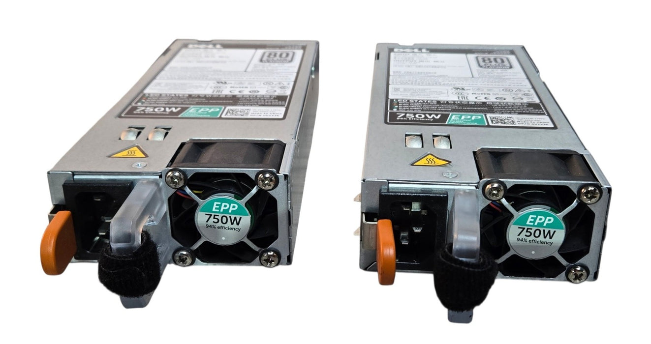 2x Dell D750E-S0 0V1YJ6 - 750W 80 Plus Platinum Server Power Supply Pair