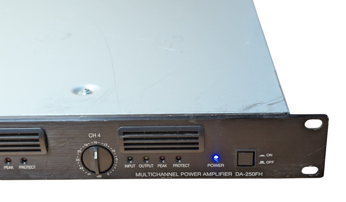 TOA DA-250FH - 4-Channel 140V/70V 4x250w Multichannel Power Amplifier