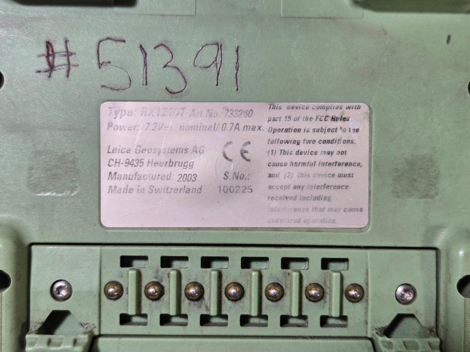 Leica RX1210T Surveying Controller Terminal Art No 733260