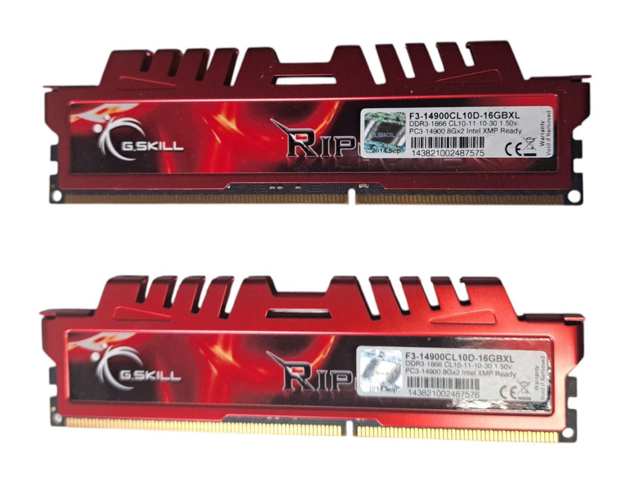 G.Skill Ripjaws X 16GB (2x8GB) DDR3-1866 CL10 F3-14900CL10D-16GBXL RAM Kit