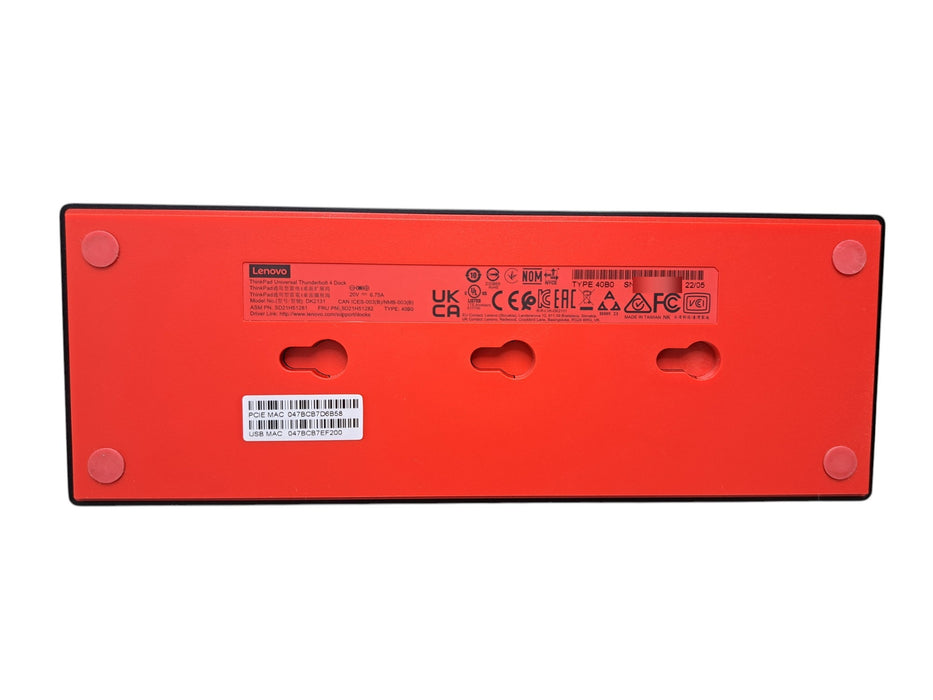 Lenovo ThinkPad Universal Thunderbolt 4 Dock 40B0 with 135W Power Adapter