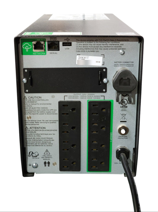 APC Smart-UPS 1000 SMT1000C - 1000VA 700W 120V LCD SmartConnect UPS - No Battery