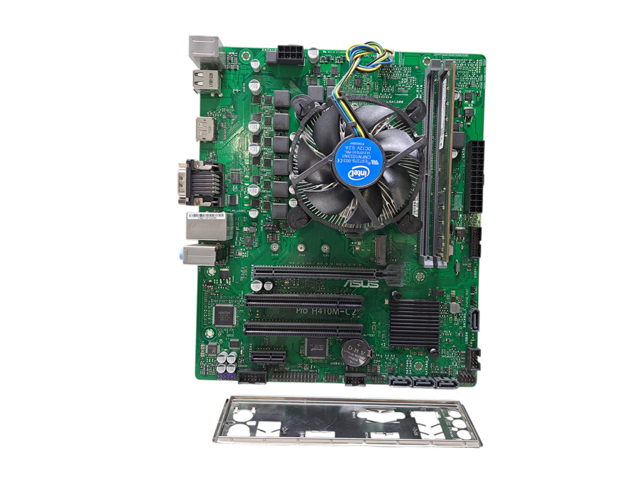 ASUS Pro H410M-C2 Motherboard w/ Intel Pentium Gold G6400, 8GB DDR4, I/O Shield