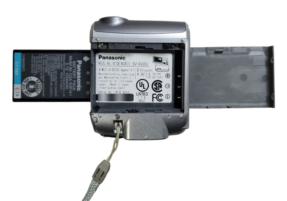 Panasonic SV-AV20 D-snap Digital Camera + Battery