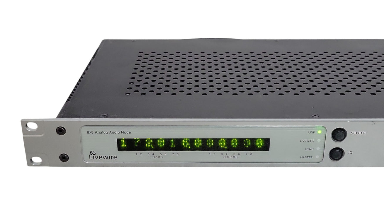 Axia Livewire 8x8 Analog Audio Node 2001-00130-000 (READ)
