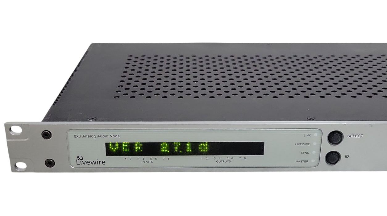 Axia Livewire 8x8 Analog Audio Node 2001-00130-000 (READ)