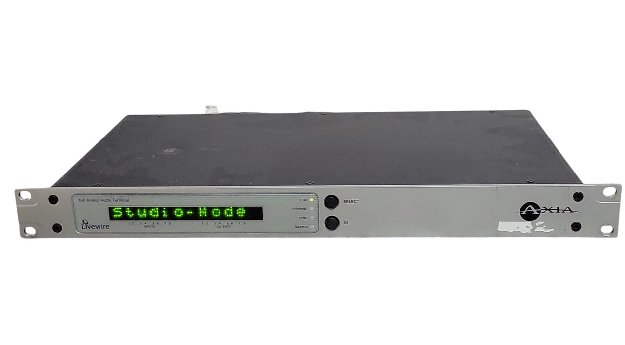 Axia Livewire 8x8 Analog Audio Terminal Studio Node 2001-00133 (READ)
