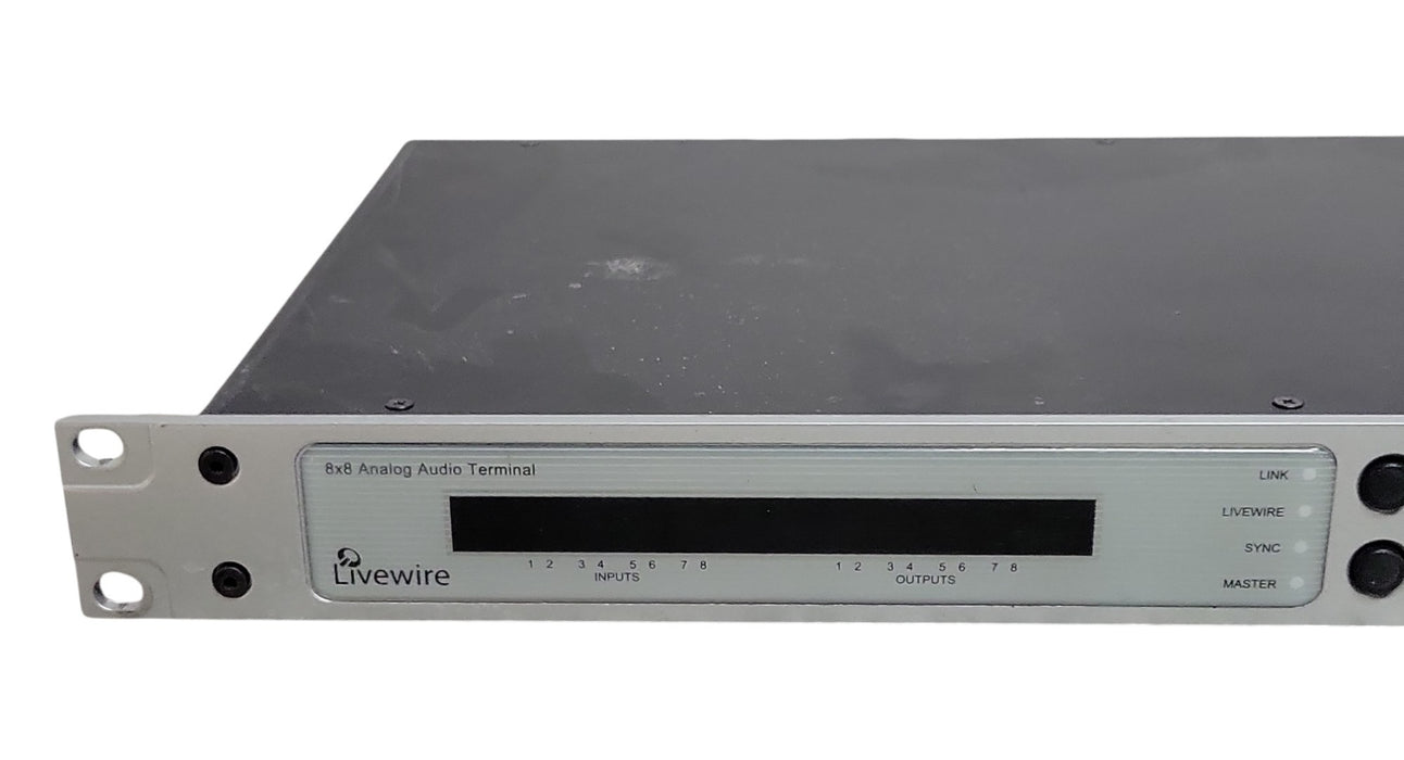 Axia Livewire 8x8 Analog Audio Terminal Studio Node 2001-00133 (READ)