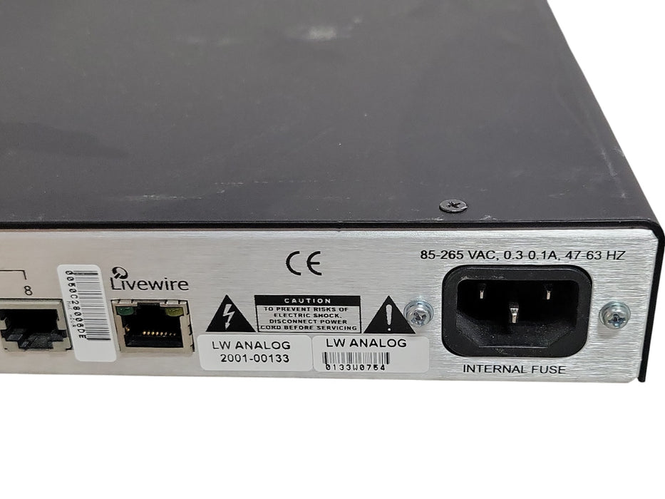 Axia Livewire 8x8 Analog Audio Terminal Studio Node 2001-00133 (READ)