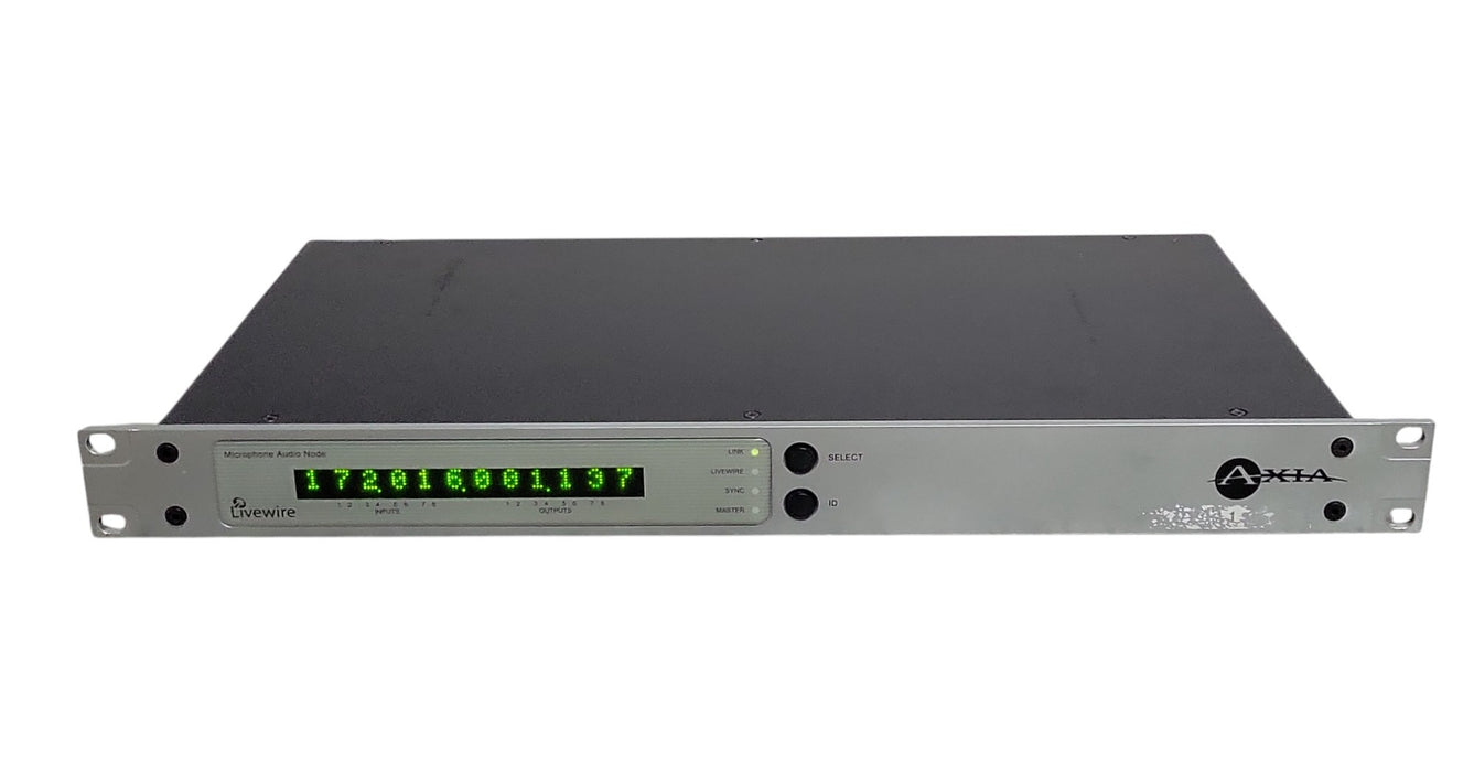 Axia Livewire Microphone Audio Node - 1U Rackmount AoIP Interface (READ)
