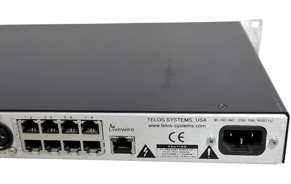 Axia Livewire Microphone Audio Node - 1U Rackmount AoIP Interface (READ)