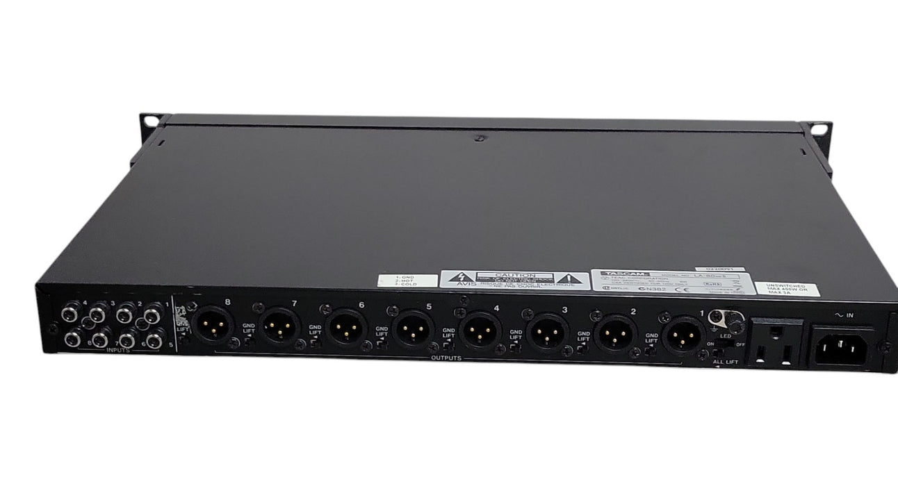 TASCAM LA-80 MKII - 8-Channel Unbalanced to Balanced Line Converter (READ)