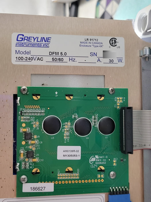 Greyline DFM 5.0 Doppler Flow Meter 100-240VAC Type 4X Enclosure