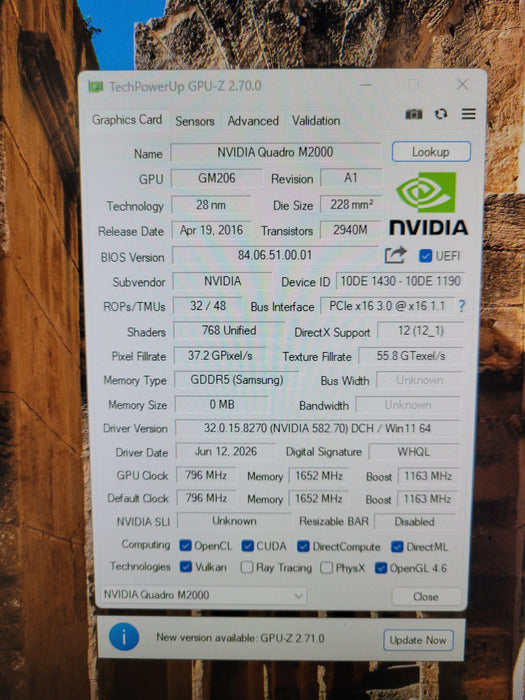 NVIDIA Quadro M2000 4GB GDDR5 Graphics Card - 4xDP