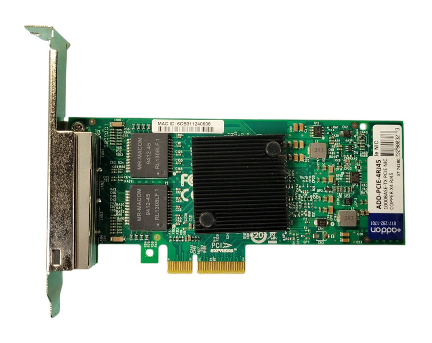 AddOn ADD-PCIE-4RJ45 - 4-Port Gigabit Ethernet PCIe Network Interface Card