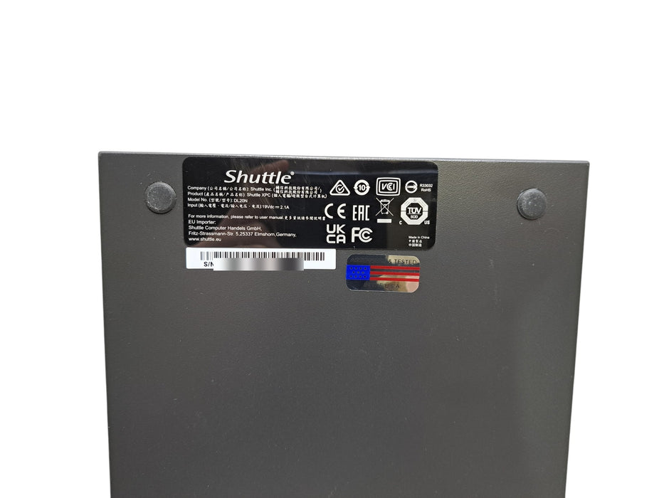 Shuttle XPC DL20N Mini PC | Celeron N4505 @2.00GHz, 8GB DDR4, No HDD, Wi-Fi