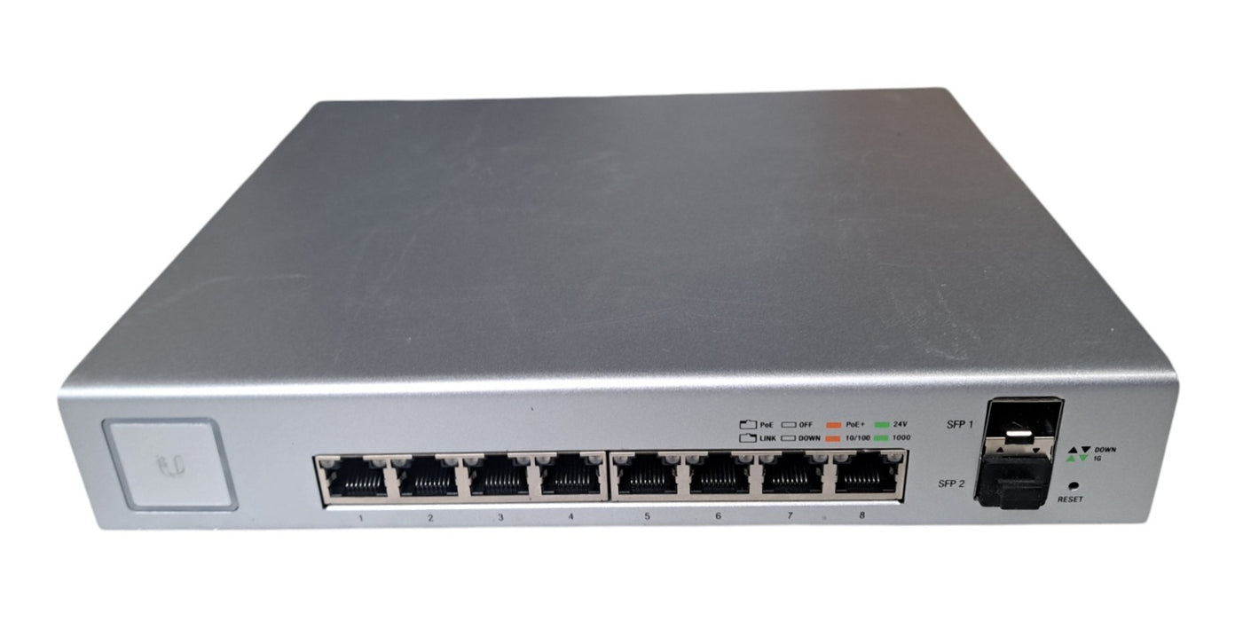 Ubiquiti UniFi US-8-150W - 8-Port Gigabit PoE+ Managed Switch with 2 SFP