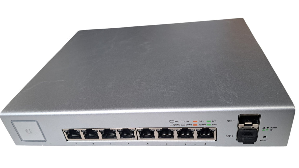 Ubiquiti UniFi US-8-150W - 8-Port Gigabit PoE+ Managed Switch with 2 SFP