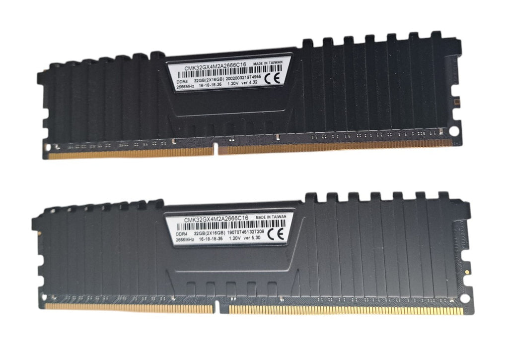 Corsair Vengeance LPX 32GB (2x16GB) DDR4 2666MHz CMK32GX4M2A2666C16 Desktop RAM