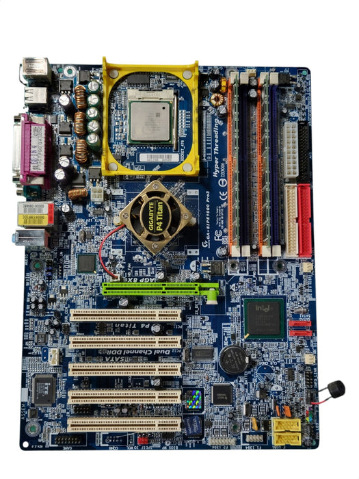 Gigabyte GA-8IPE1000 Pro3 Motherboard w/ Pentium 4 2.80GHz & 1GB RAM I/O Shield