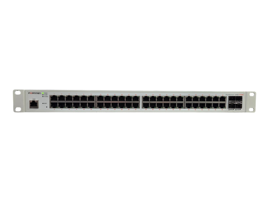 Fortinet FortiSwitch-248D-FPOE - 48-Port PoE+ Gigabit 4x SFP Switch